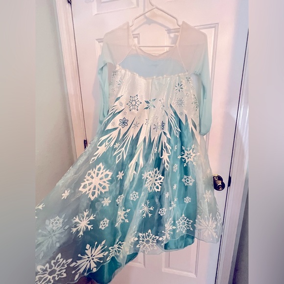 Deluxe Disney Elsa costume with metal crown - Picture 4 of 7